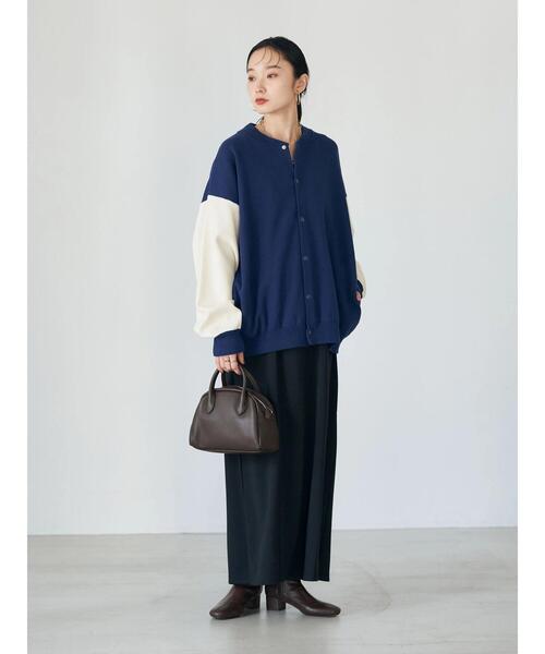 earth music&ecology（アースミュージックアンドエコロジー）の「ニットスタジャン（スタジャン・レディース・ブラック/ブルー・FREE）」の6枚目の写真