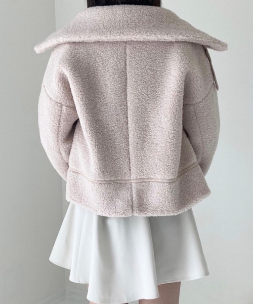 TITTY&CO.（ティティーアンドコー）の「【TITTY&CO.】ショートボアブルゾン（ブルゾン・レディース・ピンクベージュ/アイボリー・FREE）」の21枚目の写真