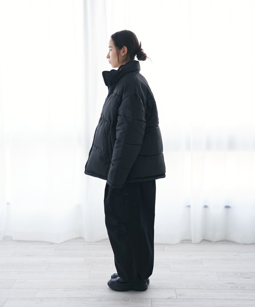 【セール】U.S. POLO ASSN. / ユーエスポロアッスン 別注 コラボ オーバーサイズ リバーシブル / ボア フリース 中綿 パファージャケット（ダウンジャケット/コート）｜U.S. POLO ASSN.（ユーエスポロアッスン）