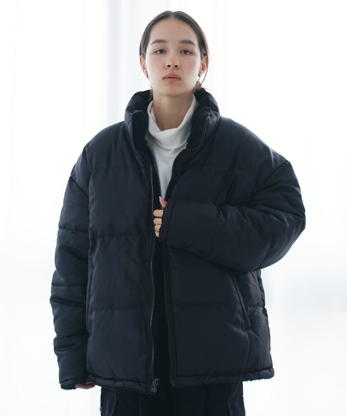 【セール】U.S. POLO ASSN. / ユーエスポロアッスン 別注 コラボ オーバーサイズ リバーシブル / ボア フリース 中綿 パファージャケット（ダウンジャケット/コート）｜U.S. POLO ASSN.（ユーエスポロアッスン）