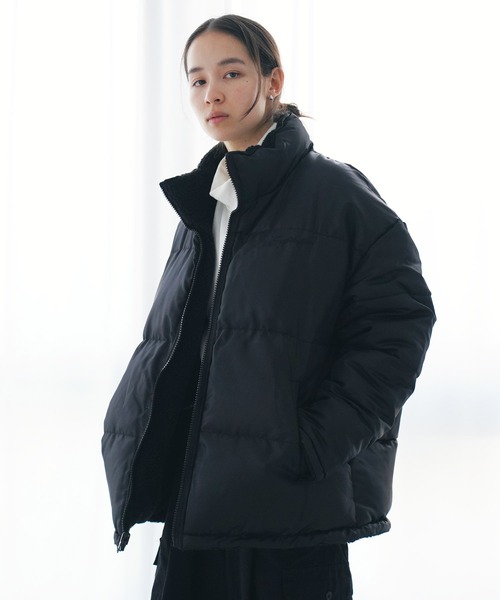 【セール】U.S. POLO ASSN. / ユーエスポロアッスン 別注 コラボ オーバーサイズ リバーシブル / ボア フリース 中綿 パファージャケット（ダウンジャケット/コート）｜U.S. POLO ASSN.（ユーエスポロアッスン）