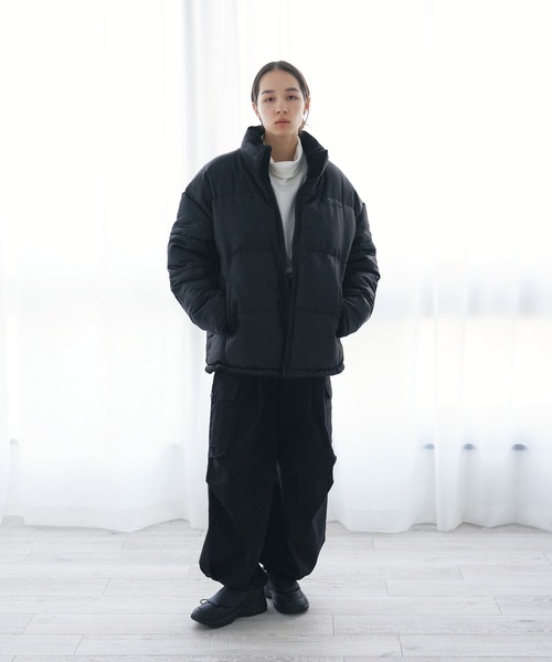 【セール】U.S. POLO ASSN. / ユーエスポロアッスン 別注 コラボ オーバーサイズ リバーシブル / ボア フリース 中綿 パファージャケット（ダウンジャケット/コート）｜U.S. POLO ASSN.（ユーエスポロアッスン）