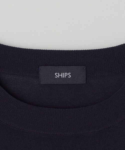 SHIPS（シップス）の「*SHIPS:〈手洗い可能〉ハイゲージ レーヨン クルーネック ニット (アンサンブル対応)（ニット/セーター・メンズ・ブラック/ネイビー/ボルドー・SMALL/MEDIUM/LARGE/X-LARGE）」の22枚目の写真