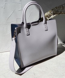 minia | バイカラースクエアトートバッグ　◆(トートバッグ)