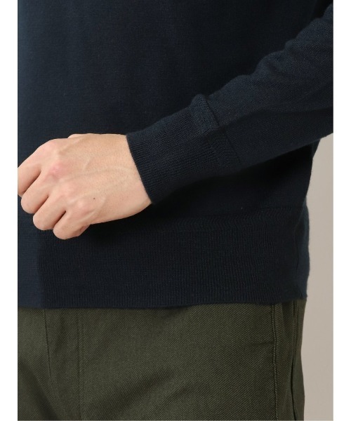 Alexander Julian（アレキサンダージュリアン）の「アレキサンダージュリアンメンズ/ALEXANDER JULIAN:MEN ウォッシャブル ウール混天竺 タートルニット（ニット/セーター・メンズ・グリーン/グレー系その他2/ネイビー・MEDIUM/LARGE/X-LARGE）」の18枚目の写真