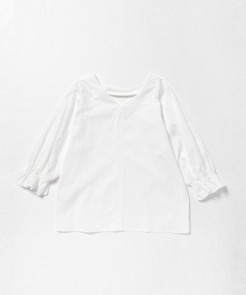 Ray BEAMS(レイビームス)の「Ray BEAMS / ギャザー パフスリーブ ブラウス(シャツ/ブラウス・レディース・オフホワイト/ブラック・ONE SIZE)」の11枚目の写真