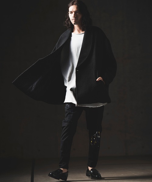 GLIMCLAP（グリムクラップ）の「mp10509-Used processing & hem oval rib design color pants パンツ（その他パンツ・メンズ・ブルー系その他/ダークカーキ/ブラック・L/M/S）」の18枚目の写真