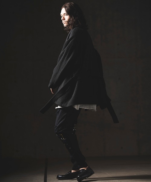 GLIMCLAP（グリムクラップ）の「mp10509-Used processing & hem oval rib design color pants パンツ（その他パンツ・メンズ・ブルー系その他/ダークカーキ/ブラック・L/M/S）」の19枚目の写真