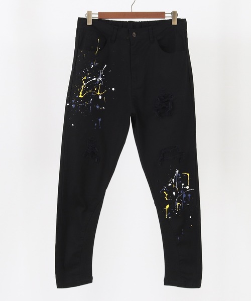 GLIMCLAP（グリムクラップ）の「mp10509-Used processing & hem oval rib design color pants パンツ（その他パンツ・メンズ・ブルー系その他/ダークカーキ/ブラック・L/M/S）」の22枚目の写真