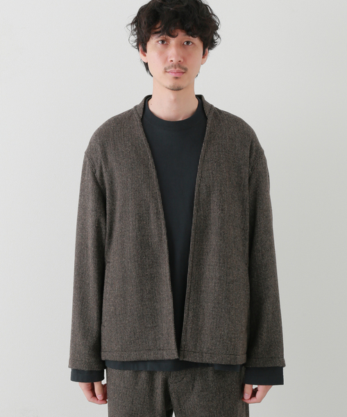 JOURNAL STANDARD(ジャーナルスタンダード)の「RE:NEWOOL ブッチャーカーディガン(カーディガン/ボレロ・メンズ・ブラック系その他/ブラウン/ベージュ・SMALL/MEDIUM/LARGE)」の5枚目の写真