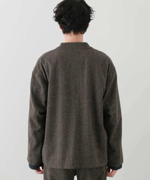 JOURNAL STANDARD(ジャーナルスタンダード)の「RE:NEWOOL ブッチャーカーディガン(カーディガン/ボレロ・メンズ・ブラック系その他/ブラウン/ベージュ・SMALL/MEDIUM/LARGE)」の7枚目の写真