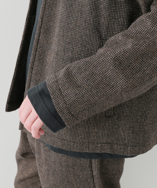 JOURNAL STANDARD(ジャーナルスタンダード)の「RE:NEWOOL ブッチャーカーディガン(カーディガン/ボレロ・メンズ・ブラック系その他/ブラウン/ベージュ・SMALL/MEDIUM/LARGE)」の11枚目の写真