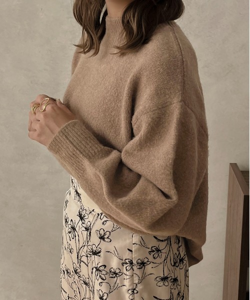 apres jour clair(アプレジュールクレア)の「【apres jour clair】モチモチニット【ZOZOTOWN限定アイテム】(ニット/セーター・レディース・モカ/アイボリー・X-LARGE/フリー)」の6枚目の写真