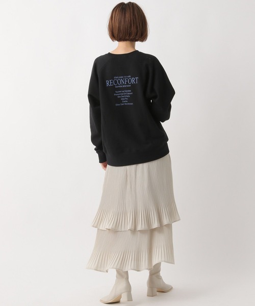A part by（アパートバイ）の「ロゴスウェットプルオーバー（スウェット・レディース・ブラック/オフホワイト/ブルー・FREE）」の15枚目の写真