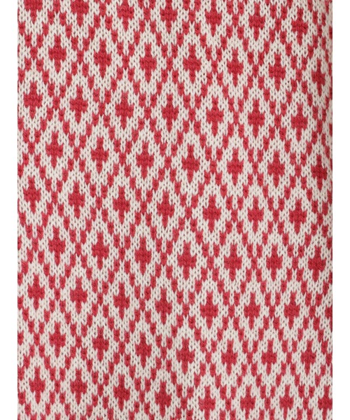 Samansa Mos2(サマンサ モスモス)の「ジャカード柄ニットカーディガン(カーディガン/ボレロ・レディース・ベージュ/レッド/ブラック/ミント・フリ-)」の8枚目の写真