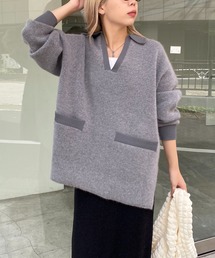 CAPRICIEUX LE'MAGE | FOX Wフェイス襟ニット(ニット/セーター)