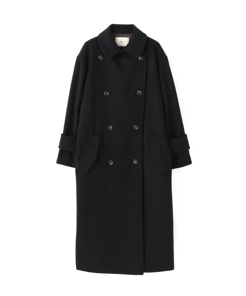 N.（N. Natural Beauty Basic）（エヌエヌナチュラルビューティーベーシック）の「【S Size Line】◆ビーバーメルトンダブルコート（チェスターコート・レディース・ブラック/ベージュ/グリーン・SMALL/MEDIUM）」の17枚目の写真