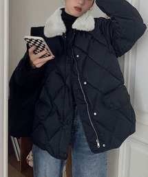 LOPASS（ロパス）の「ひし形キルト中綿コート（ダウンジャケット/コート）」