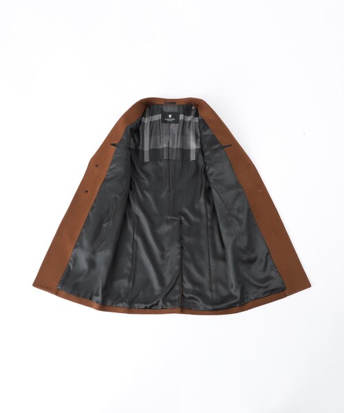 BLACK LABEL CRESTBRIDGE（ブラックレーベル・クレストブリッジ）の「メルトンチェスターコート（チェスターコート・メンズ・ライトグレー/ブラウン系その他3/ネイビー・M/L/XL）」の13枚目の写真
