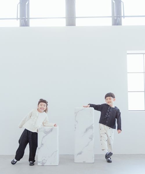 LOWRYS FARM（ローリーズファーム）の「２ＷＡＹカットカーデ　188775（カーディガン/ボレロ・キッズ・ブラック/オフホワイト・110cm/120cm/130cm/140cm/150cm）」の8枚目の写真