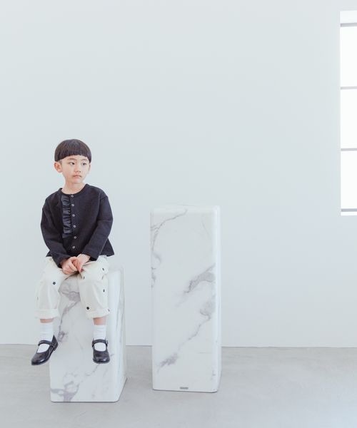 LOWRYS FARM（ローリーズファーム）の「２ＷＡＹカットカーデ　188775（カーディガン/ボレロ・キッズ・ブラック/オフホワイト・110cm/120cm/130cm/140cm/150cm）」の11枚目の写真