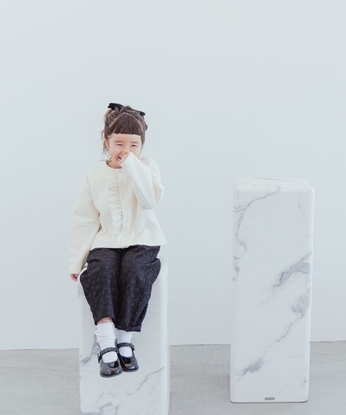 LOWRYS FARM（ローリーズファーム）の「２ＷＡＹカットカーデ　188775（カーディガン/ボレロ・キッズ・ブラック/オフホワイト・110cm/120cm/130cm/140cm/150cm）」の16枚目の写真