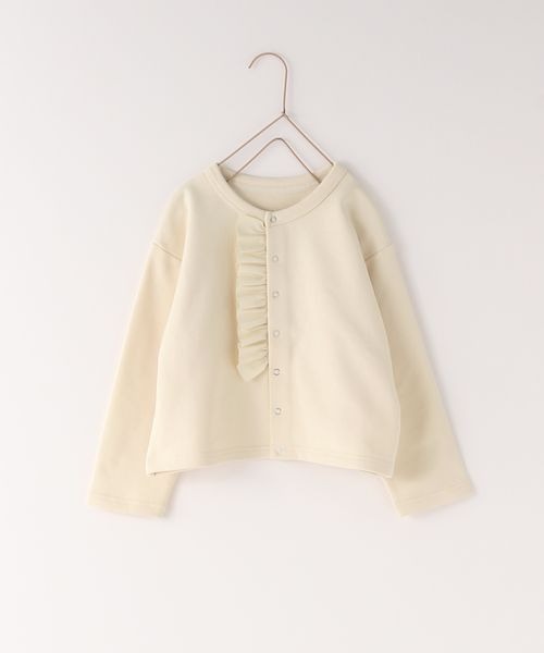 LOWRYS FARM（ローリーズファーム）の「２ＷＡＹカットカーデ　188775（カーディガン/ボレロ・キッズ・ブラック/オフホワイト・110cm/120cm/130cm/140cm/150cm）」の6枚目の写真