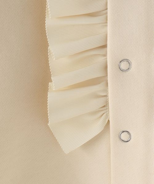 LOWRYS FARM（ローリーズファーム）の「２ＷＡＹカットカーデ　188775（カーディガン/ボレロ・キッズ・ブラック/オフホワイト・110cm/120cm/130cm/140cm/150cm）」の7枚目の写真