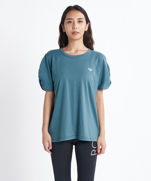 (取寄) ロキシー レディース ステイング トゥルー クルー T-シャツ Roxy women Staying True Crew T-Shirt Tapioca Heather 市場】送料無料 ロキシー Roxy レディース 女性用 ファッション T