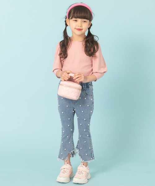 URBAN CHERRY（アーバンチェリー）の「グリッターモチーフデザインスニーカー（スニーカー・キッズ・ピンク/パープル/ホワイト・18.0cm/19.5cm/21.5cm/16.5cm/20.5cm/22.0cm/20.0cm/17.5cm/17.0cm/18.5cm/21.0cm/19.0cm）」の4枚目の写真