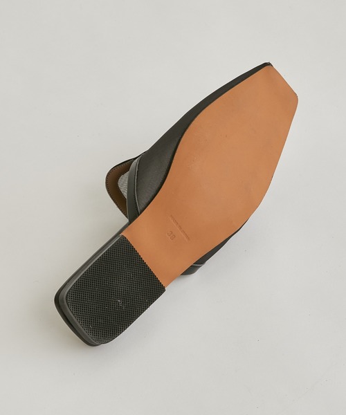 PAPILLONNER（パピヨネ）の「【OT】オーガンジースクエアスリッポン/PAPILLONNER/パピヨネ（サンダル・レディース・ブラック/アイボリー・38/36/37）」の20枚目の写真