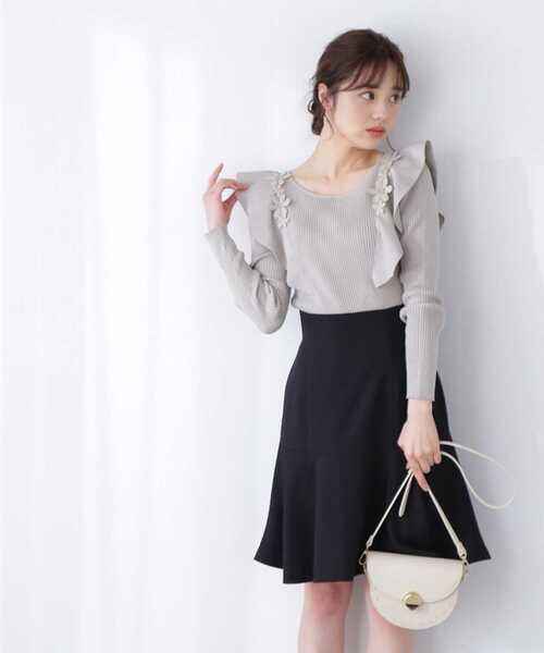 PROPORTION BODY DRESSING（プロポーションボディドレッシング）の「ハイウエストミニスカート / 1213120300（スカート・レディース・カーキ/ブラック・MEDIUM/SMALL/X-SMALL）」の9枚目の写真