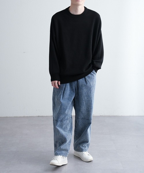 COLONY 2139(コロニートゥーワンスリーナイン)の「サークルロゴジャガードニット(ニット/セーター・メンズ・ブラック/グレー・MEDIUM/LARGE)」の18枚目の写真