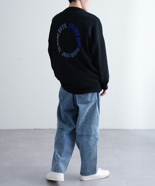 COLONY 2139(コロニートゥーワンスリーナイン)の「サークルロゴジャガードニット(ニット/セーター・メンズ・ブラック/グレー・MEDIUM/LARGE)」の12枚目の写真