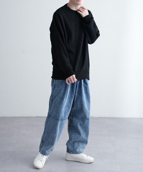 COLONY 2139(コロニートゥーワンスリーナイン)の「サークルロゴジャガードニット(ニット/セーター・メンズ・ブラック/グレー・MEDIUM/LARGE)」の7枚目の写真