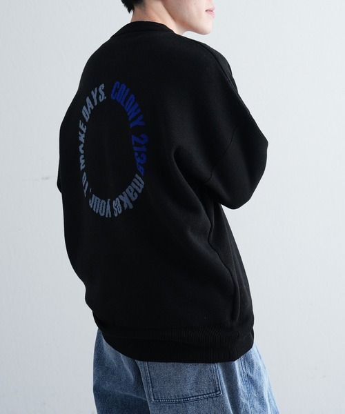 COLONY 2139(コロニートゥーワンスリーナイン)の「サークルロゴジャガードニット(ニット/セーター・メンズ・ブラック/グレー・MEDIUM/LARGE)」の15枚目の写真