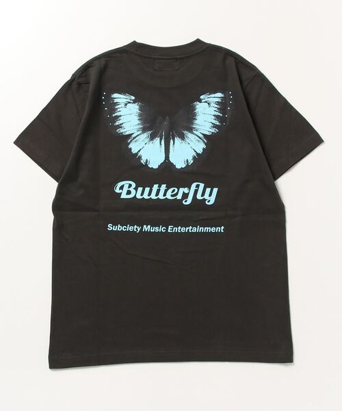 Subciety(サブサエティ)の「Butterfly TEE(Tシャツ/カットソー・メンズ・ブラック/ホワイト/ベージュ・MEDIUM/LARGE/X-LARGE/XX-LARGE/SMALL)」の21枚目の写真