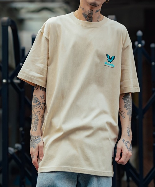 Subciety(サブサエティ)の「Butterfly TEE(Tシャツ/カットソー・メンズ・ブラック/ホワイト/ベージュ・MEDIUM/LARGE/X-LARGE/XX-LARGE/SMALL)」の17枚目の写真
