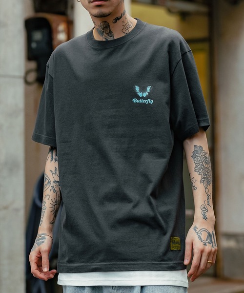 Subciety(サブサエティ)の「Butterfly TEE(Tシャツ/カットソー・メンズ・ブラック/ホワイト/ベージュ・MEDIUM/LARGE/X-LARGE/XX-LARGE/SMALL)」の13枚目の写真