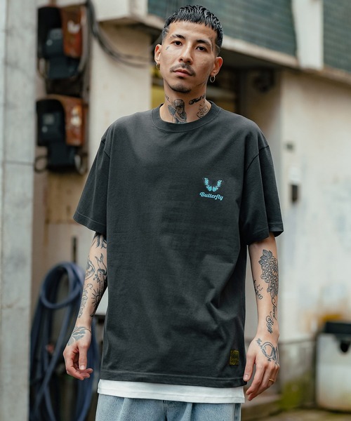 Subciety(サブサエティ)の「Butterfly TEE(Tシャツ/カットソー・メンズ・ブラック/ホワイト/ベージュ・MEDIUM/LARGE/X-LARGE/XX-LARGE/SMALL)」の15枚目の写真