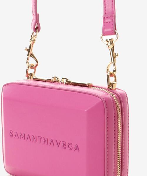 SAMANTHAVEGA(サマンサベガ)の「ナノスクエアストーンショルダーバッグ(ショルダーバッグ・レディース・グレイッシュベージュ/フューシャピンク/ライトブルー・FREE)」の5枚目の写真