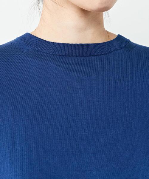 martinique（マルティニーク）の「martinique/イタリーブライトコットンフロンタブルプルオーバー（ニット/セーター・レディース・イエロー/ブルー/パープル・FREE）」の15枚目の写真