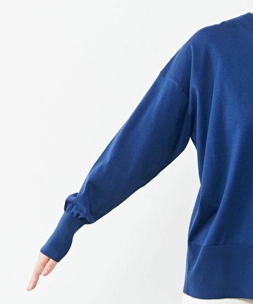 martinique（マルティニーク）の「martinique/イタリーブライトコットンフロンタブルプルオーバー（ニット/セーター・レディース・イエロー/ブルー/パープル・FREE）」の17枚目の写真