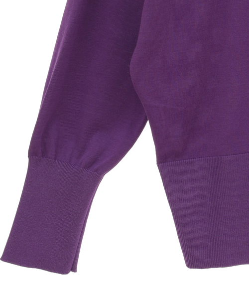 martinique（マルティニーク）の「martinique/イタリーブライトコットンフロンタブルプルオーバー（ニット/セーター・レディース・イエロー/ブルー/パープル・FREE）」の5枚目の写真