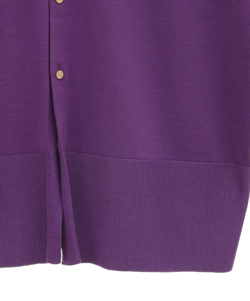 martinique（マルティニーク）の「martinique/イタリーブライトコットンフロンタブルプルオーバー（ニット/セーター・レディース・イエロー/ブルー/パープル・FREE）」の6枚目の写真