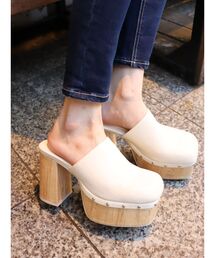 EVRIS | チャンキーヒールサボ(サンダル)