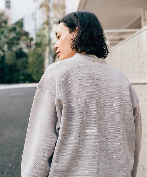 EDIFICE（エディフィス）の「スポンディッシュ リラックス メランジニット カーディガン（カーディガン/ボレロ・メンズ・ブルー系その他/イエロー系その他/ベージュ系その他・LARGE/SMALL/MEDIUM）」の15枚目の写真