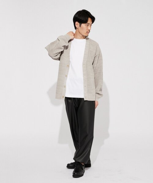 EDIFICE（エディフィス）の「スポンディッシュ リラックス メランジニット カーディガン（カーディガン/ボレロ・メンズ・ブルー系その他/イエロー系その他/ベージュ系その他・LARGE/SMALL/MEDIUM）」の21枚目の写真