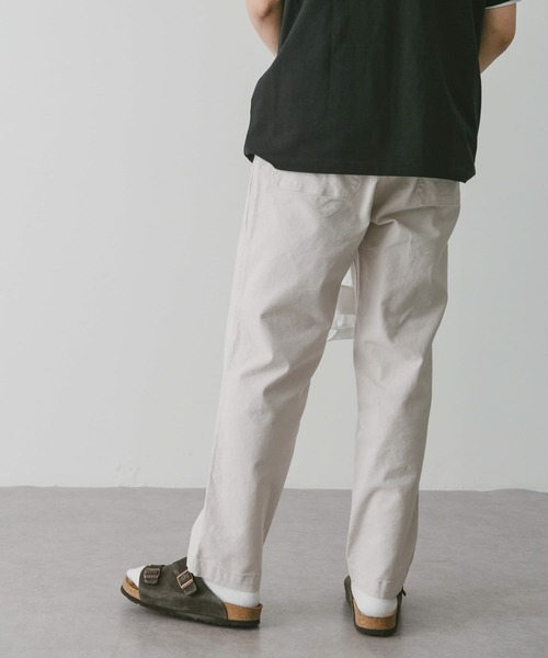 URBAN RESEARCH DOORS（アーバンリサーチドアーズ）の「ダックテーパードベイカーパンツ（その他パンツ・メンズ・オリーブ/チャコールグレー/オフホワイト・MEDIUM/LARGE）」の6枚目の写真