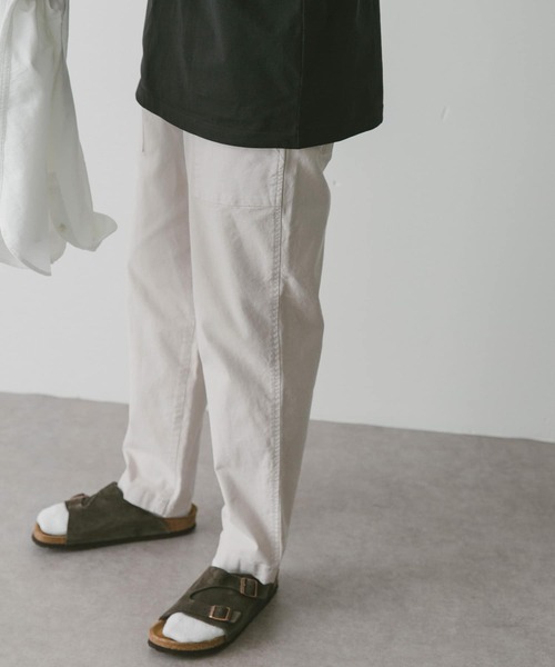 URBAN RESEARCH DOORS（アーバンリサーチドアーズ）の「ダックテーパードベイカーパンツ（その他パンツ・メンズ・オリーブ/チャコールグレー/オフホワイト・MEDIUM/LARGE）」の8枚目の写真